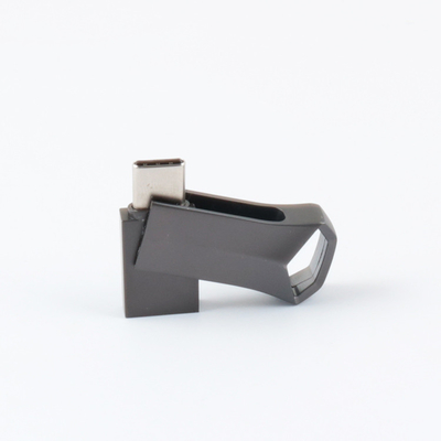 แฟลชไดรฟ์ USB Metal Gun Black Matt Twist TYPE C ความเร็วที่รวดเร็ว 64GB 128GB 256GB