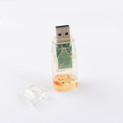 พลาสติกเหลว usb แฟลชดริเวอร์ด้านข้างของเรา พลาสติกภายในเป็ดสามารถทําตามต้องการ