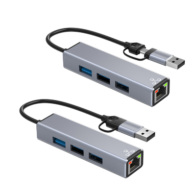 คอมแพคต์ USB C Hub Adapter Laptop Usb Port Expander Usbc Hub สําหรับการโอนข้อมูลอย่างรวดเร็ว