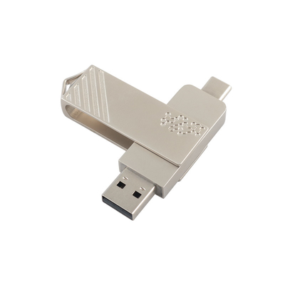 โลหะประเภท C Twist รูปแบบความเร็วเร็วเร็ว USB Flash Drive 3.0 และ USB 2.0 และประเภท C