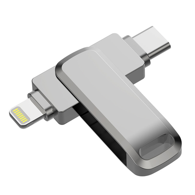 เครื่องยับยั้งน้ํา OTG USB Flash Drive สําหรับ USB3.0 และ USB 2.0 อินเตอร์เฟซและรองรับแบบ C