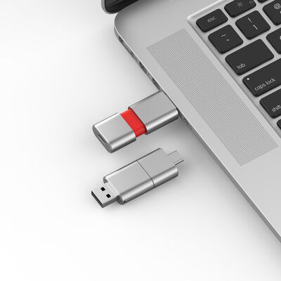 ประเภทความเร็วที่รวดเร็ว C พร้อม Usb 3.0 และ USB 2.0 แฟลชไดรฟ์รูปร่างสไลด์ตรงกับ CE, FCC, ROHS