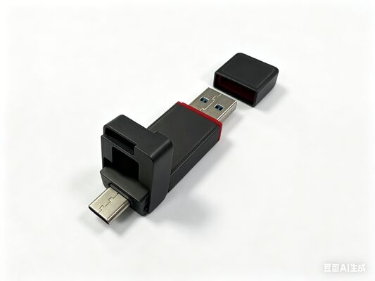 Gun Black Metal Usb Flash Drive With Type C Port Conform To Customer Request Metal Body Can Laser Logo