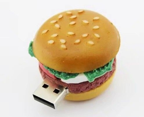 รูปร่างแฟลชไดรฟ์ USB Sahped อาหารที่ทำโดยพอร์ตวัสดุจำลองโดย 2.0 3.0