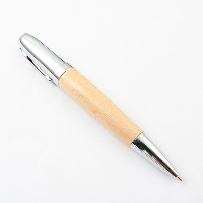 ไดรฟ์ USB ไม้ส่วนบุคคลของ Maple Graed A ปากกา รูปร่าง 140x16mm