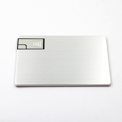 บัตรเครดิต Silver โลหะ 2.0 USB ติดs 16GB 32GB ROSH ได้รับการอนุมัติ