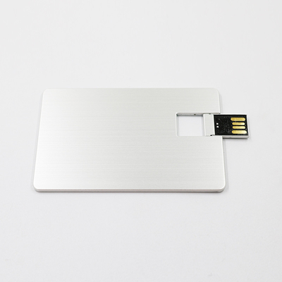 32GB 64GB ไดรฟ์ USB สไตล์บัตรเครดิตแบบโลหะ UDP flash 2.0 80MB/S
