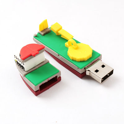 3D Copy Real PVC USB Drive เรือใบเรือรูปร่างที่กำหนดเอง