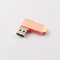 Rose Gold Metal Color 360 องศา Twist USB Drive อัพโหลดข้อมูลฟรี