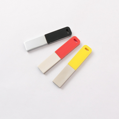 สีเงิน Shiny USB Pen Drive 2.0 64GB 128GB 20MB/S โลโก้และกล่องที่กําหนดเอง