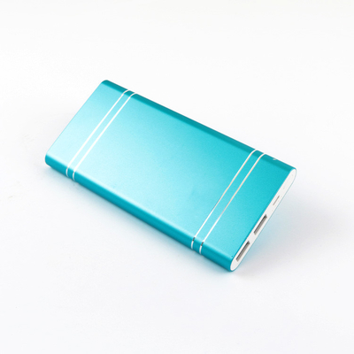 2400mah 3000mah 18650 Li Ion เครื่องชาร์จแบตเตอรี่แบบพกพา Metal Power Bank