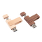 USB A และประเภท c แฟลชดริค USB แบบไม้ที่มีอินเตอร์เฟซ USB2.0/3.0 ประเภทสําหรับการโอนข้อมูลอย่างรวดเร็ว