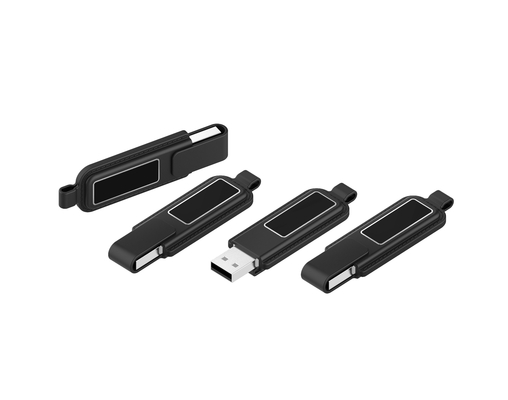 พกพาหนัง Cover คีย์โลหะ USB Flash Drive 64GB 128GB 30MB / S
