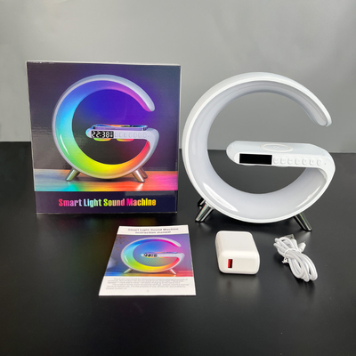 พร้อม LED พร้อมนาฬิกา พร้อมเครื่องเสียง พร้อม Bluetooth เครื่องชาร์จไร้สาย รวดเร็ว 15W