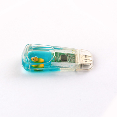 พลาสติก USB Stick ใส่ใน Liquid Usb Flash Drive ปรับแต่งเรือใน
