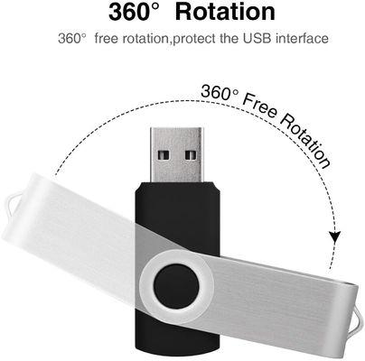 พลาสติกสีขาว USB Stick ค่าธรรมชาติของวัสดุรีไซเคิล เต็มความจํา ระดับ A