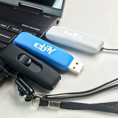 แฟลชไดรฟ์ USB พลาสติกโลหะ พร้อมความเร็วเพิ่ม 50 MB/s เขียน 100 MB/s อ่าน