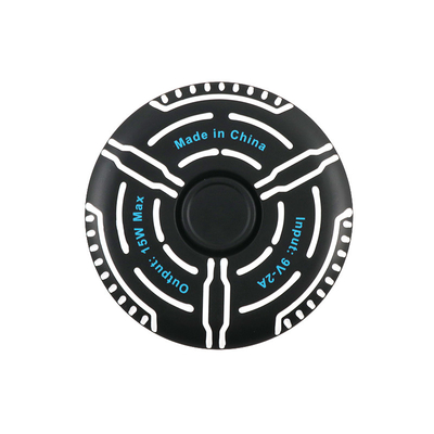 กล่องสนับสนุนเครื่องชาร์จไร้สาย Multifunction Print Logo Fidget Spinner Light Indicator
