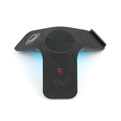 กว้าง 62MM 3 ใน 1 สถานที่ชาร์จไร้สายที่มีไฟและตัวชี้วัด Fidget Spinner