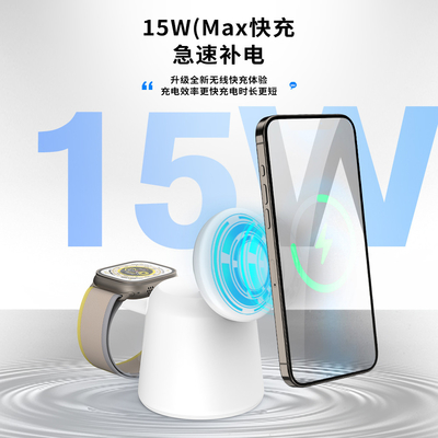 ประสิทธิภาพการชาร์จ ≥75% ชาร์จไร้สายหลายฟังก์ชันที่มีไฟฟิตไฟฟิต 5V/2.1A