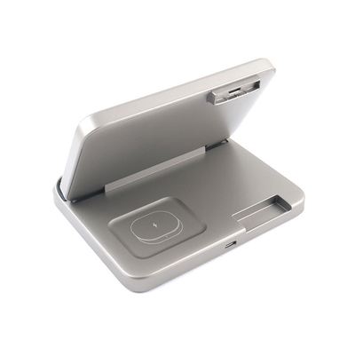 เครื่องชาร์จไร้สาย Multifunction จากวัสดุ ABS PC พร้อม 5V/2.1A Input และ Box Support