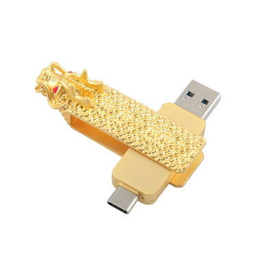 ไดรฟ์ในรูปมังกร แบบ C และ USB พร้อมอ่านและเขียนเร็ว 3.0 usb