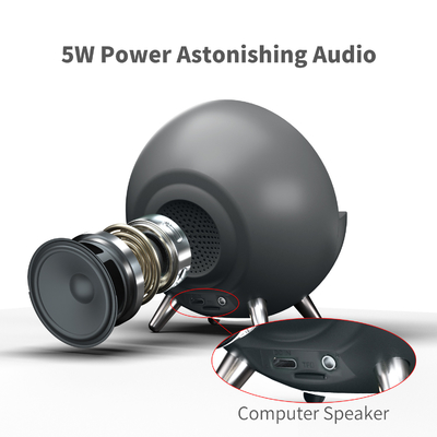 เครื่องชาร์จไร้สายชาร์จเร็ว 15W พร้อมเครื่องเสียง Bluetooth และแสง 131*75*146MM ขนาดตัว