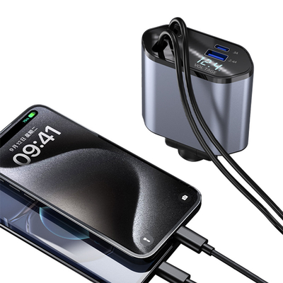 ซุปเปอร์ฟาสต์ชาร์จ MAX ชาร์จรถชนิด C 100W สําหรับปริมาตรการไฟเข้าระดับ 12-24v