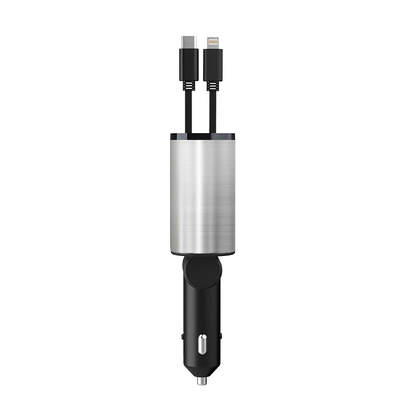 เครื่องชาร์จรถยนต์ขนาดเล็ก 139*65*34.5mm พร้อม 2 ส่วน USB Output 5V/2.4A