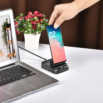5Gbps การถ่ายทอดข้อมูล ประเภท C แอดป์เตอร์คอมพิวเตอร์เล็ปโต๊ป Usb Port Expander USB HUB แอดป์เตอร์