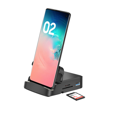 5Gbps การถ่ายทอดข้อมูล ประเภท C Usb Hub Adapter Multi Port Hub สําหรับคอมพิวเตอร์เล็ปโตป