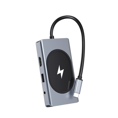 USB Type C HUB Multifunction Adapter 9 In One และมีเครื่องอ่านการ์ดความจํา