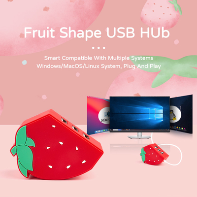 5Gbps Adapter Laptop Usb Port Expander Usbc Hub สําหรับการส่งข้อมูลในบ้าน