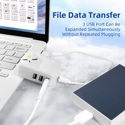 USB PVC Fast Reading Hub Tf Card Reading Hub พร้อมการถ่ายทอดข้อมูลอย่างรวดเร็วและเครื่องอ่านการ์ดความจํา