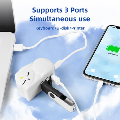 USB PVC Fast Reading Hub Tf Card Reading Hub พร้อมการถ่ายทอดข้อมูลอย่างรวดเร็วและเครื่องอ่านการ์ดความจํา