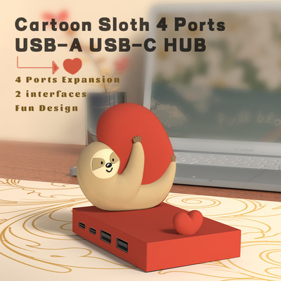 สถานีหลายประการ usb c hub แอดป์เตอร์สมาร์ทพร้อมเครื่องอ่านการ์ดจํา