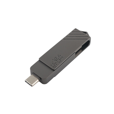 โลหะประเภท C USB แฟลชไดรฟ์ รูปทรงสับสน ความเร็วเร็วเร็ว สามารถใช้ผ่านโทรศัพท์โดยตรง
