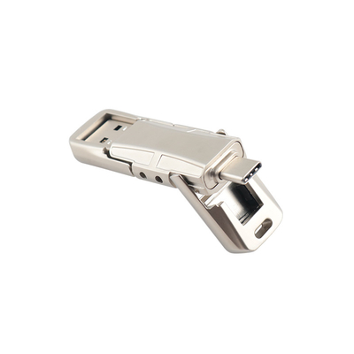 USB 3.0 และไทป์ C แฟลชดริเวอร์ที่มีโลหะระดับ A แฟลชและโลโก้ที่กําหนดเอง