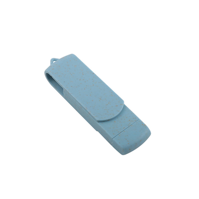 วัสดุที่สามารถรีไซเคิลได้ USB Flash Drive With Type C U Disk สําหรับการเก็บข้อมูล