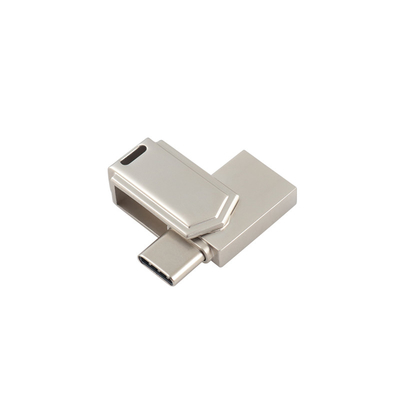 13 กรัม ซิงก์สลอย USB 3.0 และพับความจําประเภท C กับรหัสผ่านข้อมูลและโลโก้ USB เลเซอร์