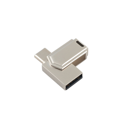 13 กรัม ซิงก์สลอย USB 3.0 และพับความจําประเภท C กับรหัสผ่านข้อมูลและโลโก้ USB เลเซอร์