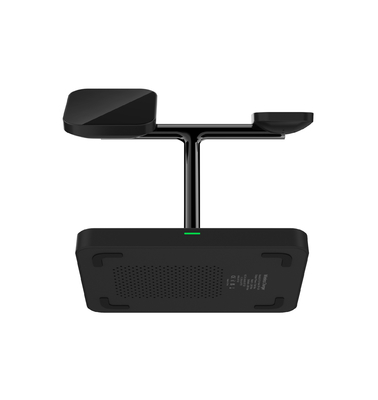 3 ใน 1 รถชาร์จเร็ว ชาร์จไร้สายตั้งตั้งสําหรับ iPhone หูฟัง IWatch