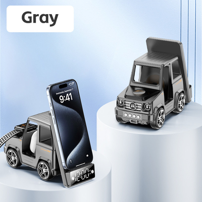 เครื่องชาร์จไร้สาย สีเทาทรงรถเย็น ชาร์จเร็วสําหรับ iPhone Airpods IWatch