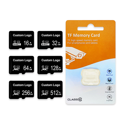 512GB ความจุ มินิ SD 4-128GB Micro Flash Card สําหรับการปรับแต่งเลเซอร์ กันน้ําและกันอุณหภูมิ
