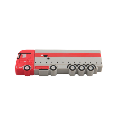 PVC หรือซิลิโคน Custom USB Flash Drives รูปแบบรถเมล์ที่มีข้อมูลล่วงหน้า