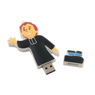 รอบที่กําหนดเอง บุคคลสติ๊ก Usb ขนาดใหญ่ ด้วยการเก็บข้อมูล 10 ปี