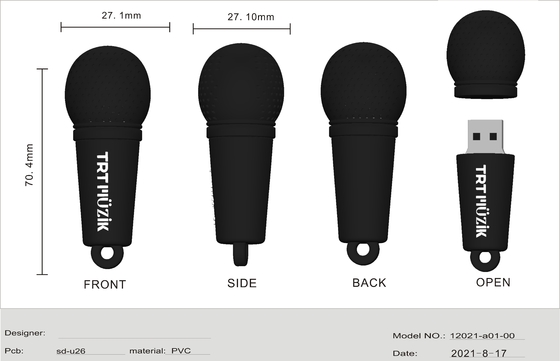 การเข้ารหัสข้อมูล สี่เหลี่ยม พิสูจน์ USB Flash Drive ด้วยการออกแบบที่เป็นเอกลักษณ์และตัวเลือกสีที่กําหนดเอง