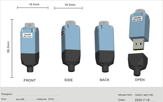 แผ่น USB Flash Drive ที่กําหนดเอง พร้อมการเข้ารหัสข้อมูล และการแก้ไขภาพอย่างรวดเร็ว ตามคําขอของลูกค้า การเก็บข้อมูล 10 ปี
