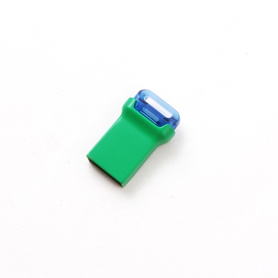 แฟลชไดรฟ์ USB 3.0 ขนาดเล็ก สีเขียว โลหะ ทรงสี่เหลี่ยมผืนผ้า พร้อมชิปหน่วยความจำแฟลช A-Class