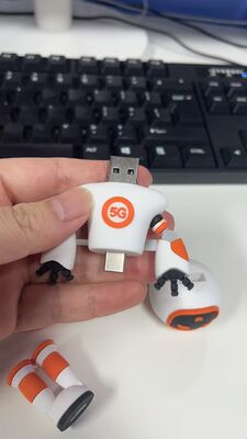 แฟลชไดร์ฟ PVC รูปการ์ตูนมินเนี่ยนน่ารัก USB 2.0 และ 3.0